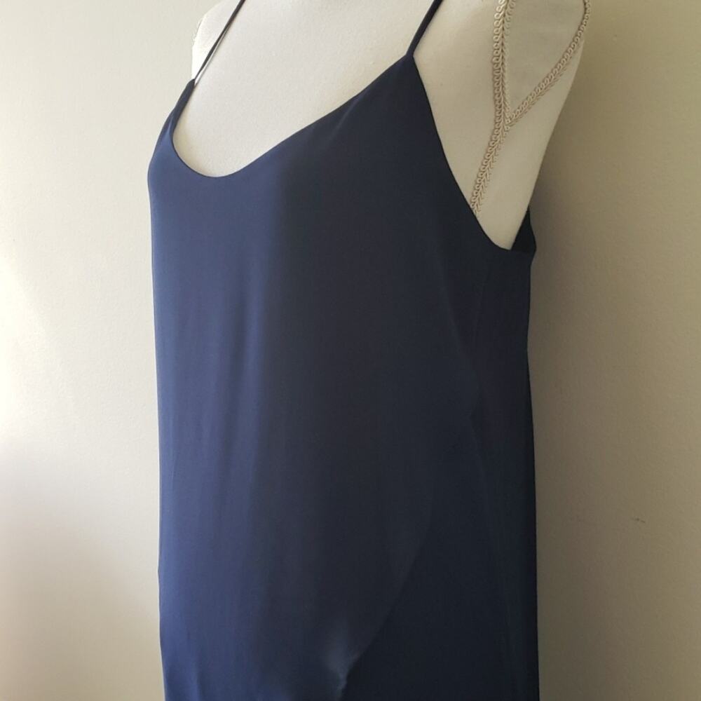 New Fairy Festival Blue Asymmetrical T-Strap Flutter Dress Size M 90s